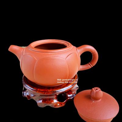 ẤM TỬ SA - HỌA THEO DÁNG ẤM HOA SEN